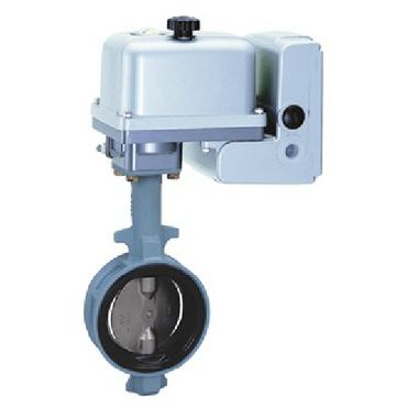 10L5-MXCN-UE 電動 比例制御型 10K 球状黒鉛鋳鉄ウェハー形ゴムシートバタフライバルブ