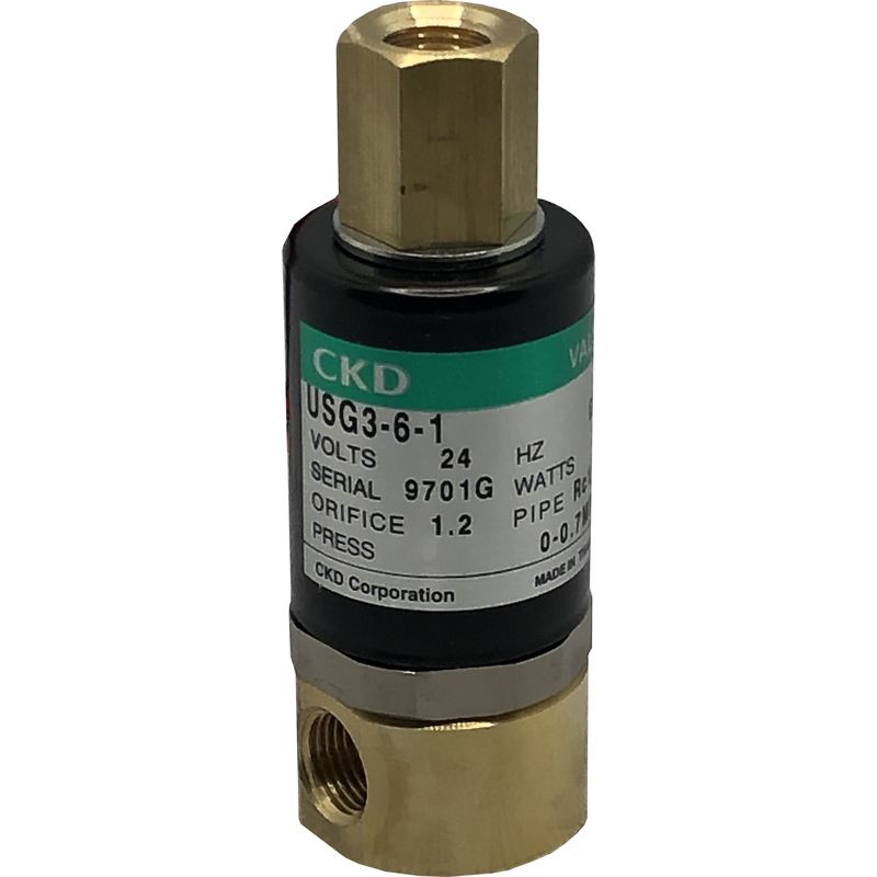 CKD USG3-6-1-DC24V 小型 直動式3ポート電磁弁