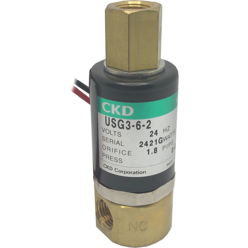 CKD USG3-6-2-DC12V 小型 直動式3ポート電磁弁