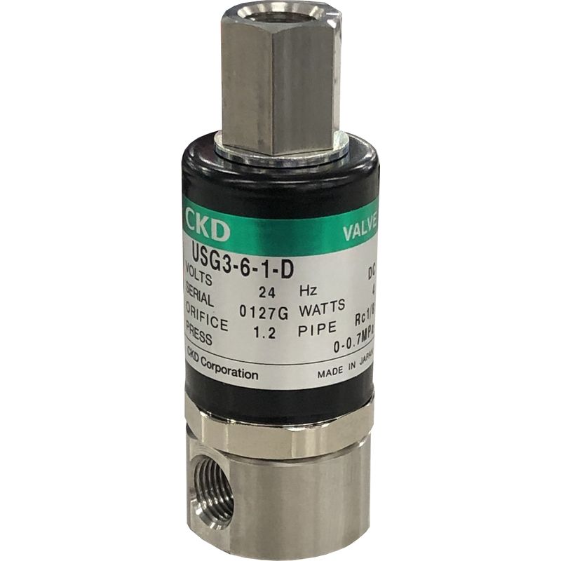 CKD USG3-6-2-E-DC24V 小型 直動式3ポート電磁弁