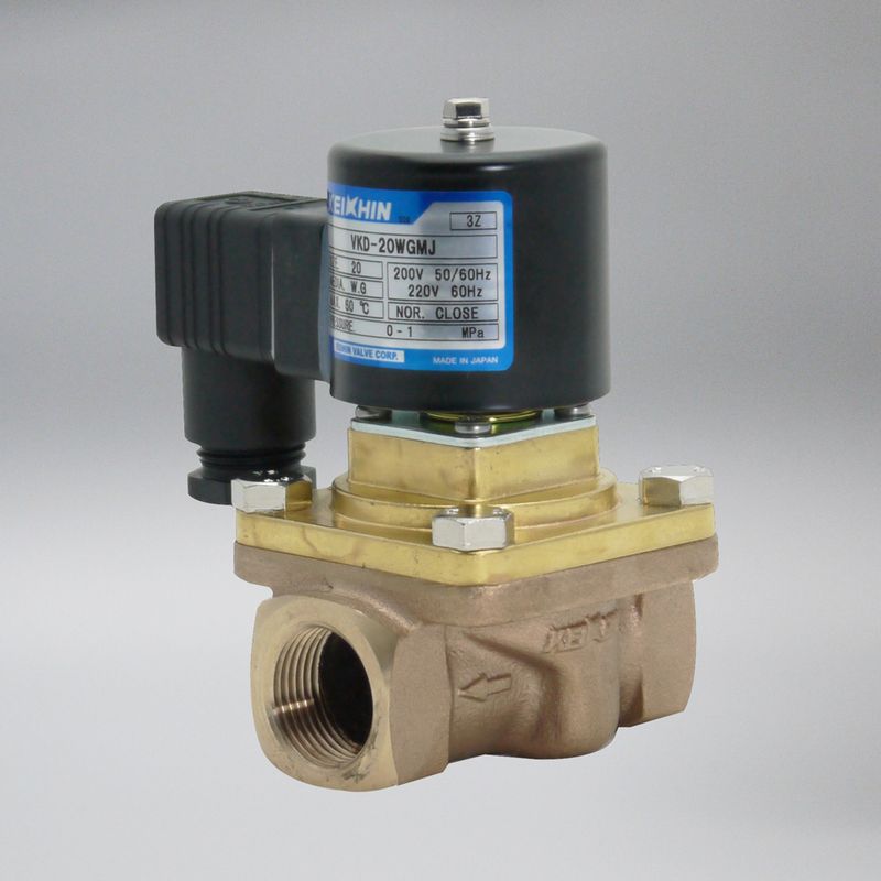 VKD-WGMJ-100V ダイヤフラム式直動電磁弁 防滴DIN端子箱付 AC100V