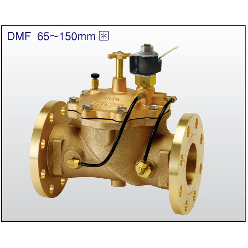 兼工業 DMFT パイロット式電磁弁(フランジ型･通電開型･CAC406)DIN端子箱付
