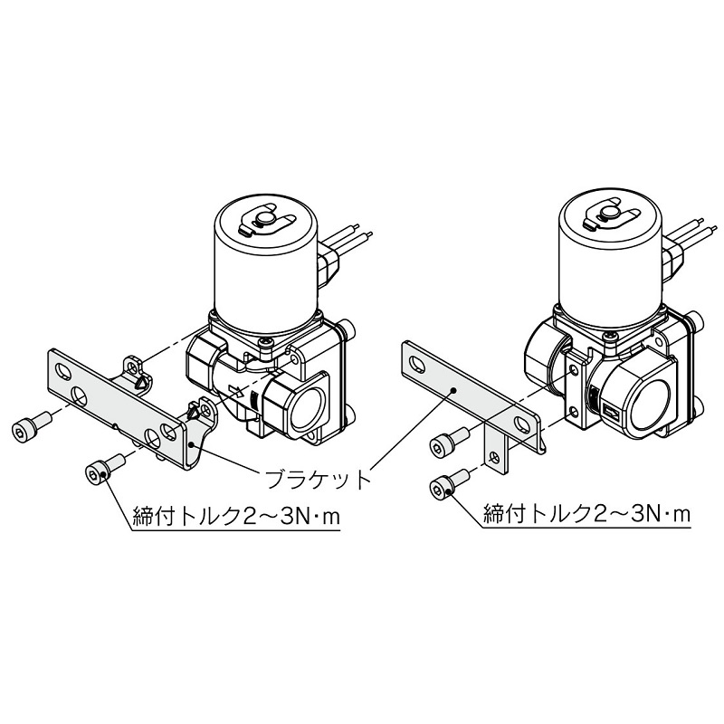 SMC VXD30S-14A-3 JSXD30用ブラケット SUS･黄銅兼用