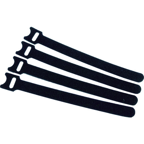 トラスコ MKSW1915BK マジックバンド 耐候性 ストラップ 15cm 黒