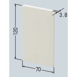 MSB-F1 ブランクカバー モール用スイッチボックス Fタイプ･1 ヶ用