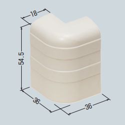 PHMD-55□ 巾木モール付属品 出ズミ（PHMD-55□ 踢脚线线槽配件 凸出转换件）