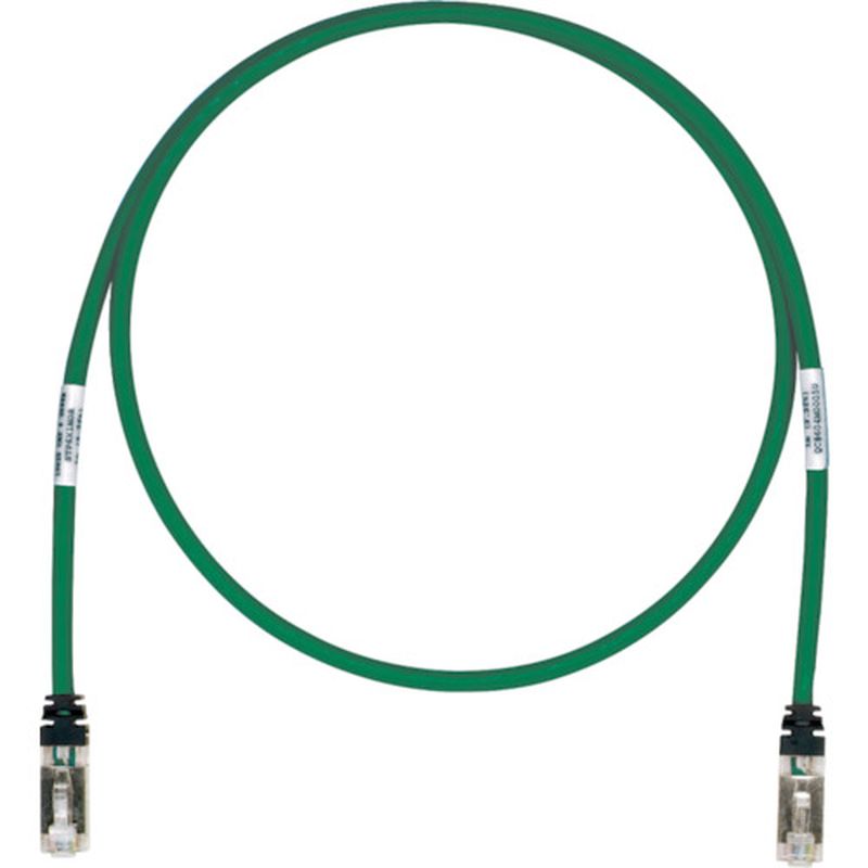 パンドウィット STP6X1MGR CAT6A/CAT6 シールドパッチコード 1m 緑