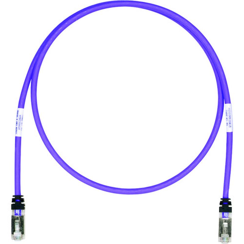 パンドウィット STP6X2.5MVL CAT6A/CAT6 シールドパッチコード 2.5m 紫