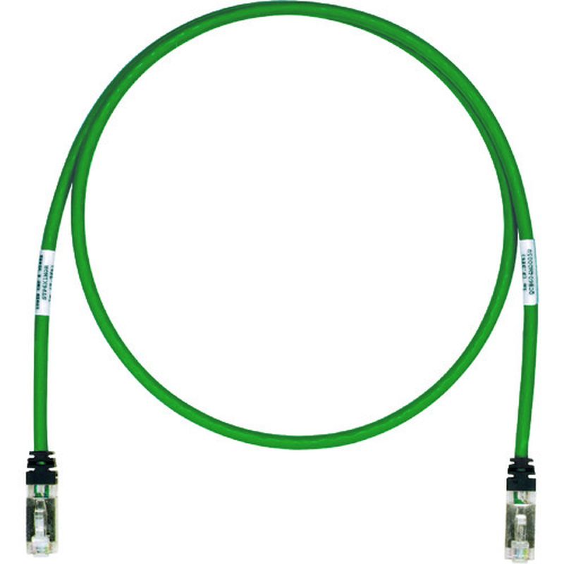 パンドウィット STP6X2.5MGR CAT6A/CAT6 シールドパッチコード 2.5m 緑