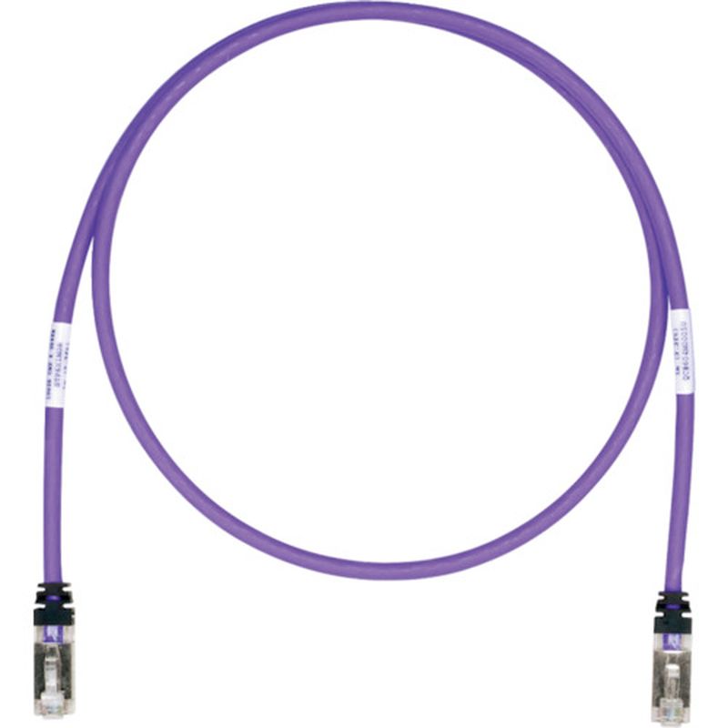パンドウィット STP6X2MVL CAT6A/CAT6 シールドパッチコード 2m 紫