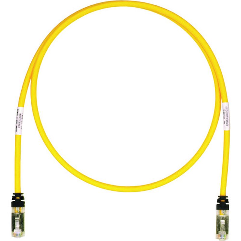 パンドウィット STP6X4MYL CAT6A/CAT6 シールドパッチコード 4m 黄