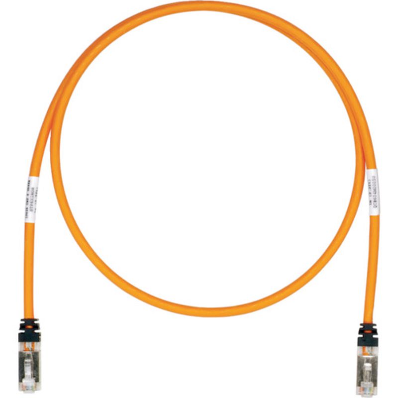 パンドウィット STP6X5MOR CAT6A/CAT6 シールドパッチコード 5m オレンジ