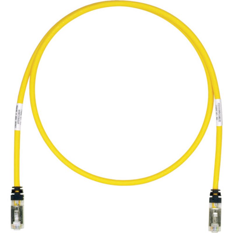 パンドウィット STP6X5MYL CAT6A/CAT6 シールドパッチコード 5m 黄
