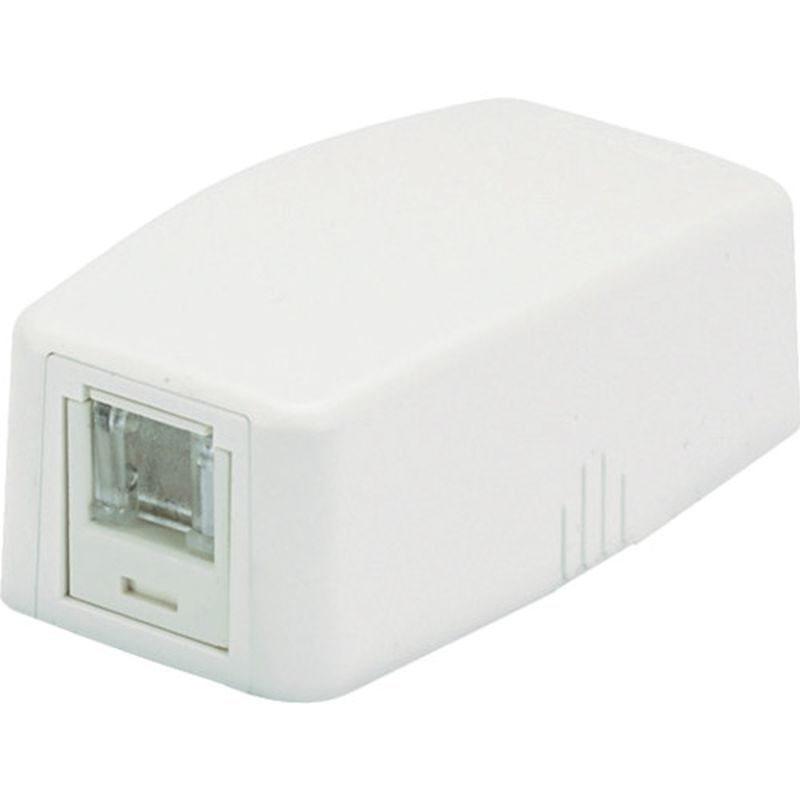 パンドウィット JOQ1H600 CAT6スプリングシャッター付きローゼットキット 1個口 白