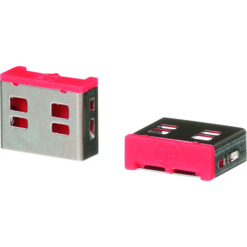 パンドウィット SKUSBA-V USB Type-A用 セキュリティブロック 赤 5個入