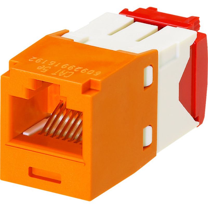 パンドウィット CJ5E88TGOR カテゴリ5E RJ45モジュラージャック UTP TGタイプ オレンジ