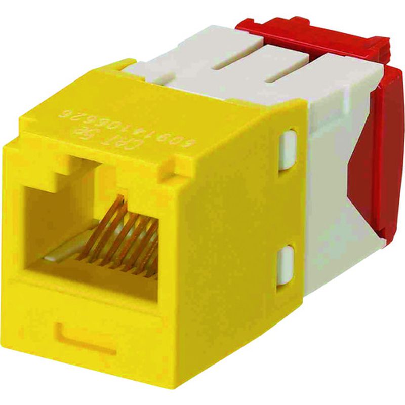パンドウィット CJ5E88TGYL カテゴリ5E RJ45モジュラージャック UTP TGタイプ 黄