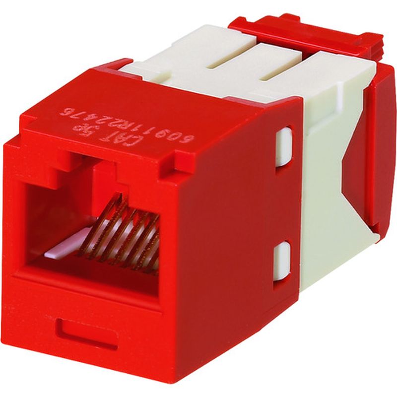 パンドウィット CJ5E88TGRD カテゴリ5E RJ45モジュラージャック UTP TGタイプ 赤