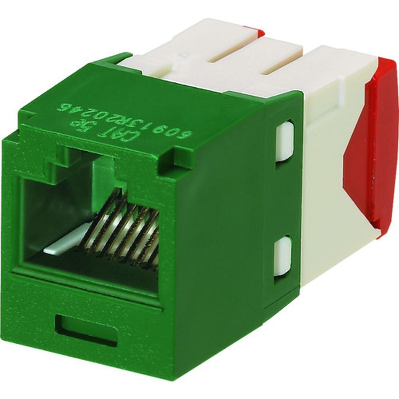 パンドウィット CJ5E88TGGR カテゴリ5E RJ45モジュラージャック UTP TGタイプ 緑