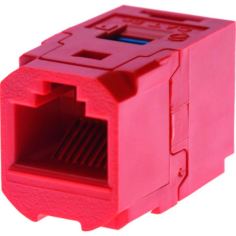パンドウィット CC688RD カテゴリ6 JJアダプタ RJ45中継用ジャック 赤
