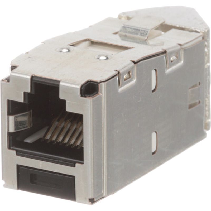 パンドウィット CJSLR6X88TGY カテゴリ6A 左右45度アングル モジュラージャック 黒