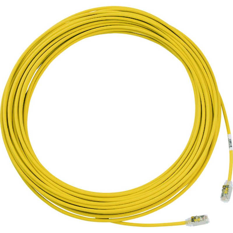 パンドウィット STP28X10MYL カテゴリ6A細径シールドパッチコード 10m 黄（Panduit STP28X10MYL 超六类细径屏蔽跳线 10米 黄色）