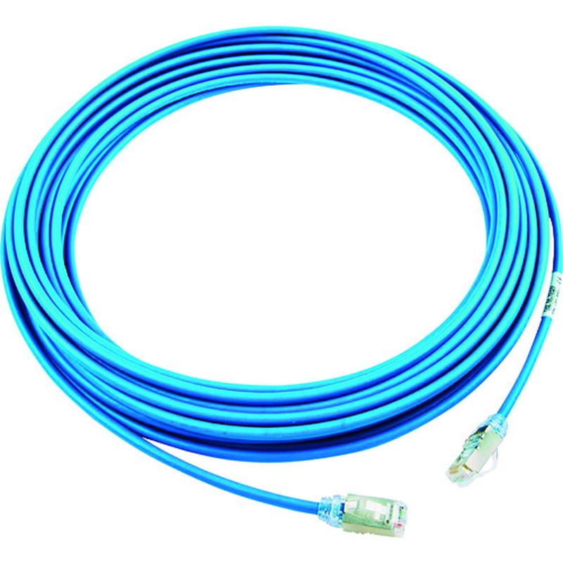パンドウィット STP28X10MBU カテゴリ6A細径シールドパッチコード 10m 青（Panduit STP28X10MBU 超六类细径屏蔽跳线 10米 蓝色）