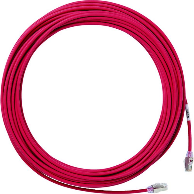 パンドウィット STP28X1MRD カテゴリ6A細径シールドパッチコード 1m 赤