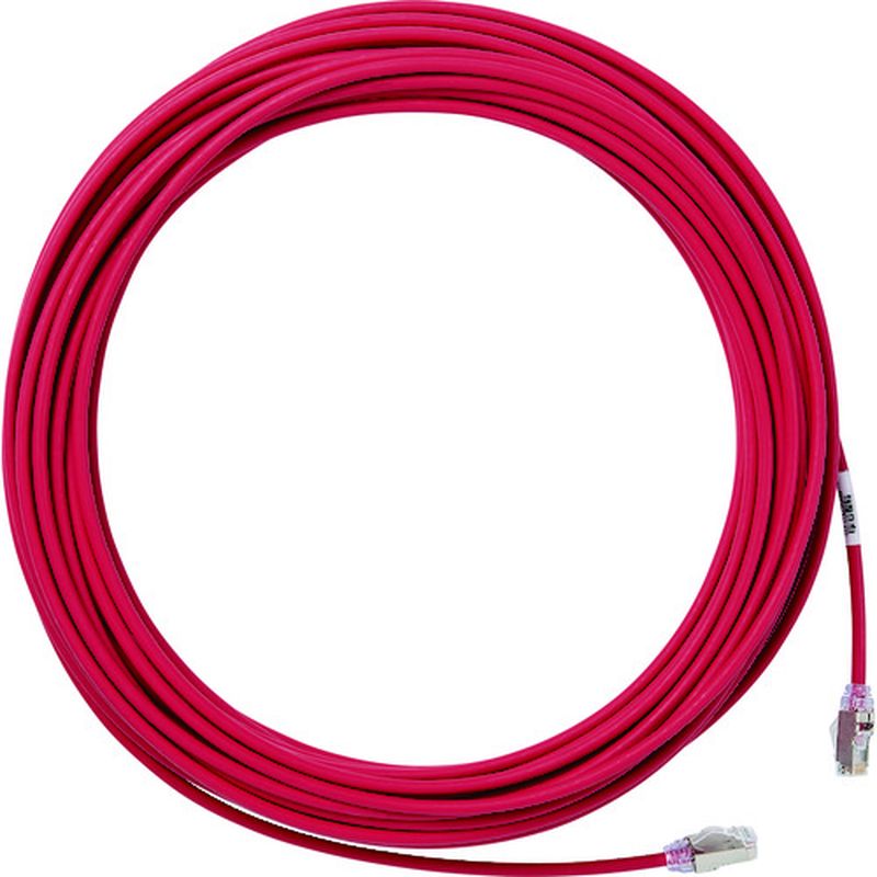 パンドウィット STP28X2MRD カテゴリ6A細径シールドパッチコード 2m 赤
