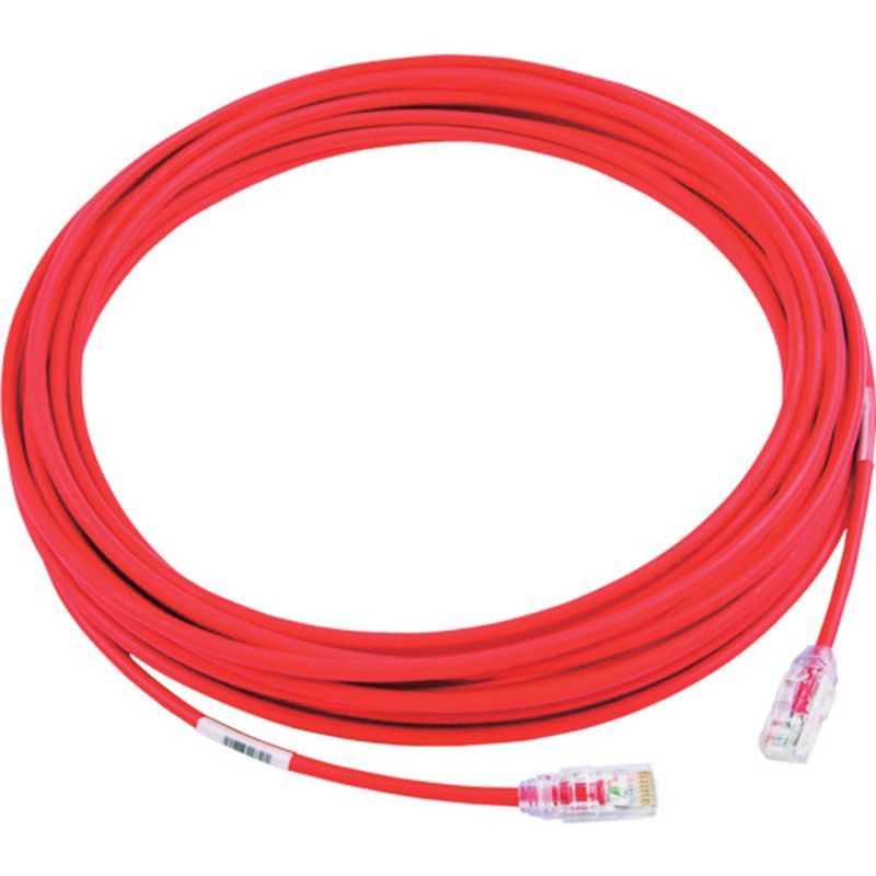 パンドウィット UTP28X10MRD カテゴリ6A細径パッチコード 10m 赤