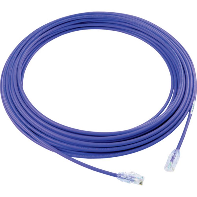 パンドウィット UTP28X15MVL カテゴリ6A細径パッチコード 15m 紫