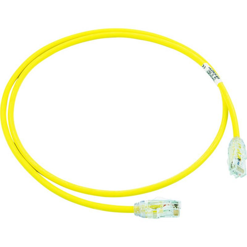 パンドウィット UTP28X1MYL カテゴリ6A細径パッチコード 1m 黄