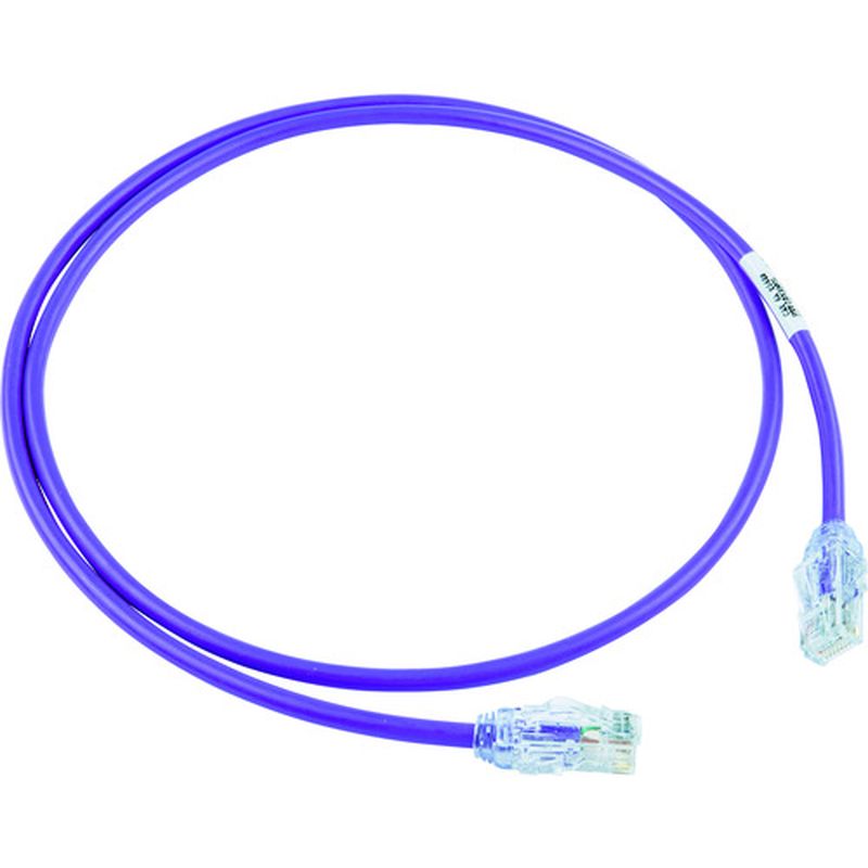 パンドウィット UTP28X1MVL カテゴリ6A細径パッチコード 1m 紫