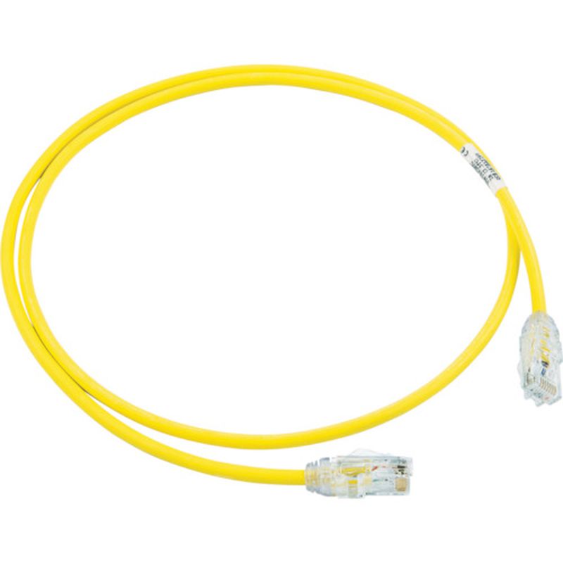 パンドウィット UTP28X3MYL カテゴリ6A細径パッチコード 3m 黄