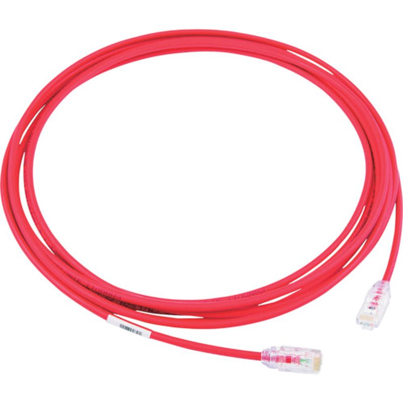 パンドウィット UTP28X5MRD カテゴリ6A細径パッチコード 5m 赤