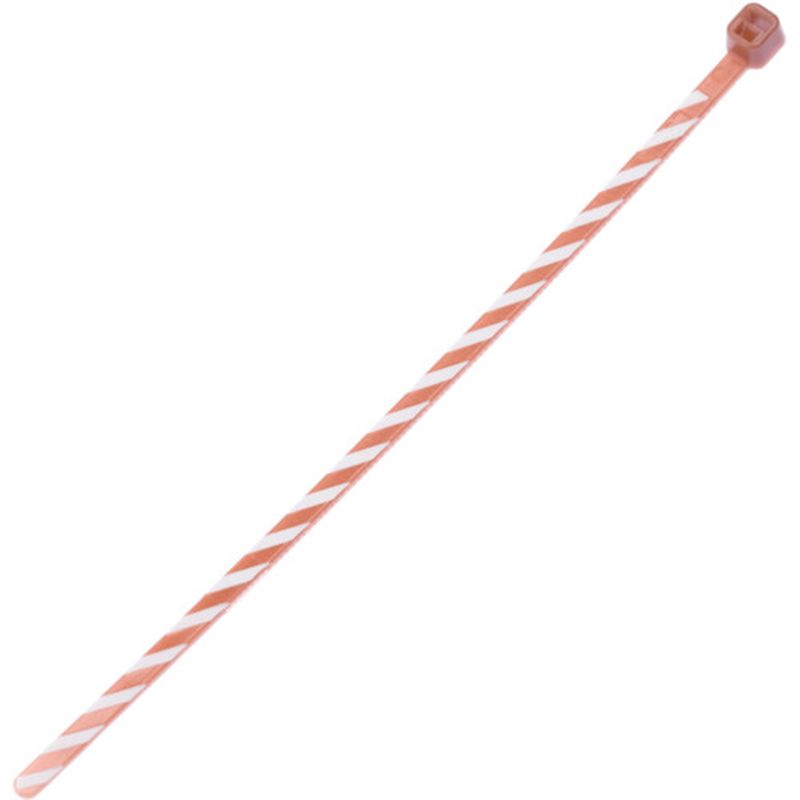 パンドウィット PLT1M-L1-10 ストライプナイロン結束 茶/白 50本入