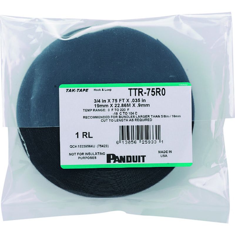 パンドウィット TTR-75R0 タックテープ ロールタイプ22.8mX1巻入り（Panduit TTR-75R0 线扣固定胶带 卷装型 22.8米/卷）