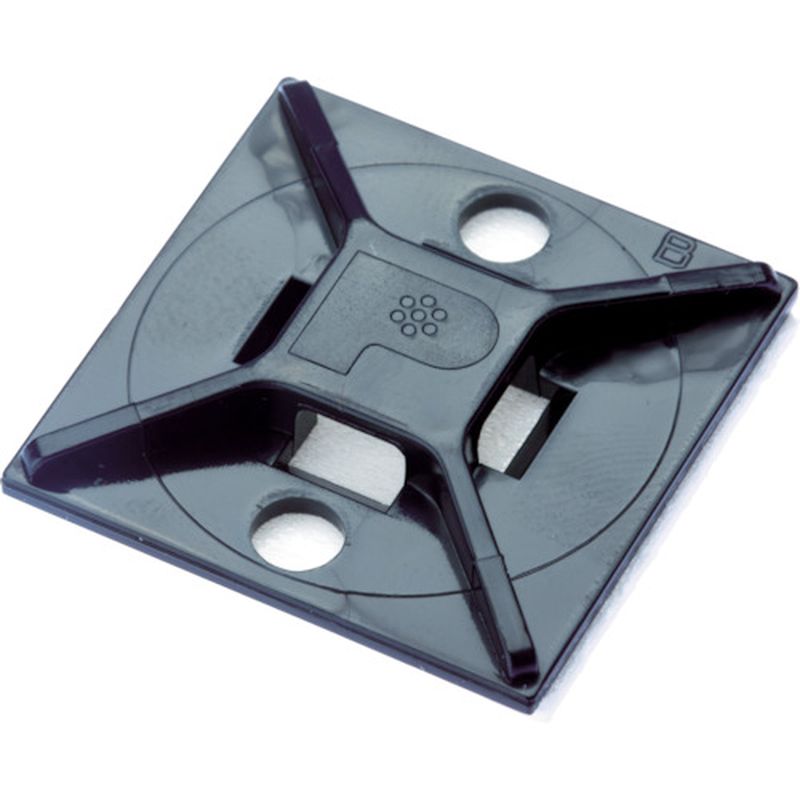 パンドウィット ABM112-A-D20 マウントベース ゴム系粘着テープ 黒 500個入