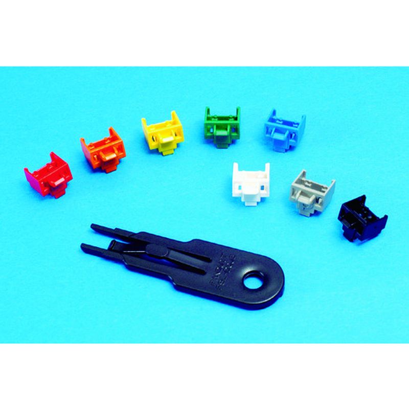 パンドウィット PSL-DCJB モジュラージャックガード 赤 10個入