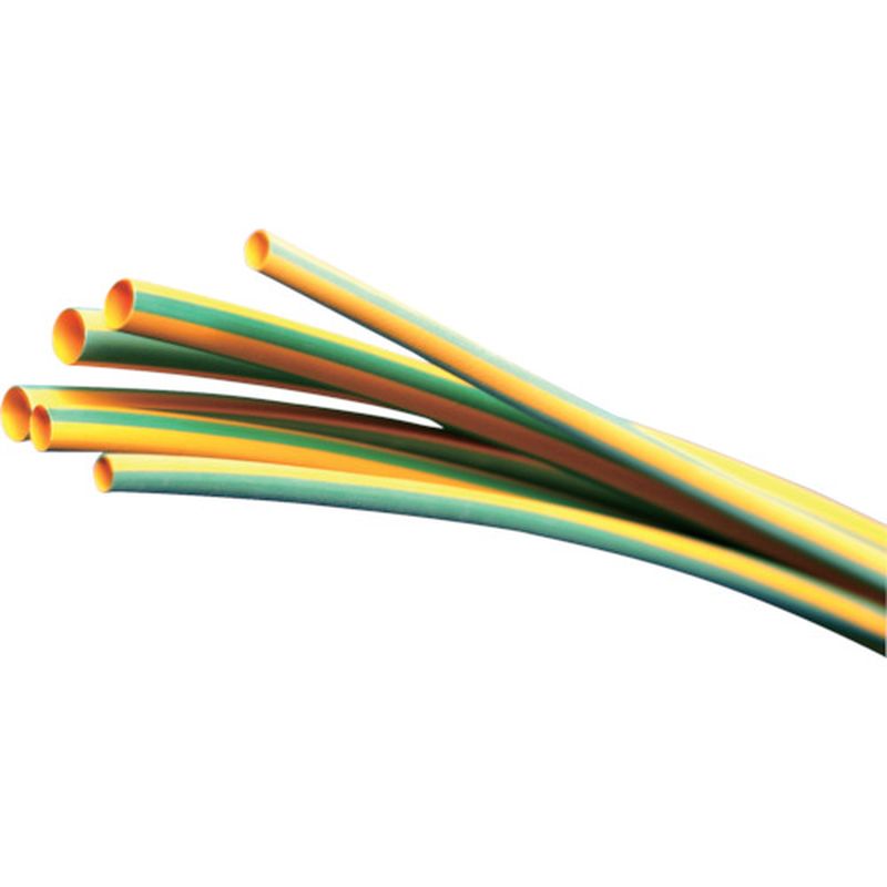 パンドウィット HSTT75-48-545 熱収縮チューブ イエローグリーン 5本入