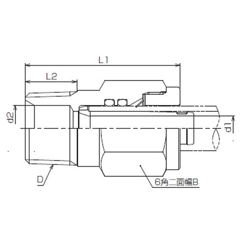 717701 オスアダプター QSJ3(PEX) - 画像2