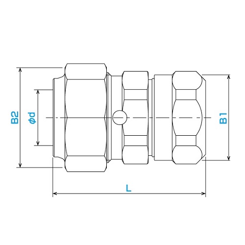 20EFXJ-KC e-フレキ変換継手 KC用 集合住宅パイプシャフト用 - 画像2